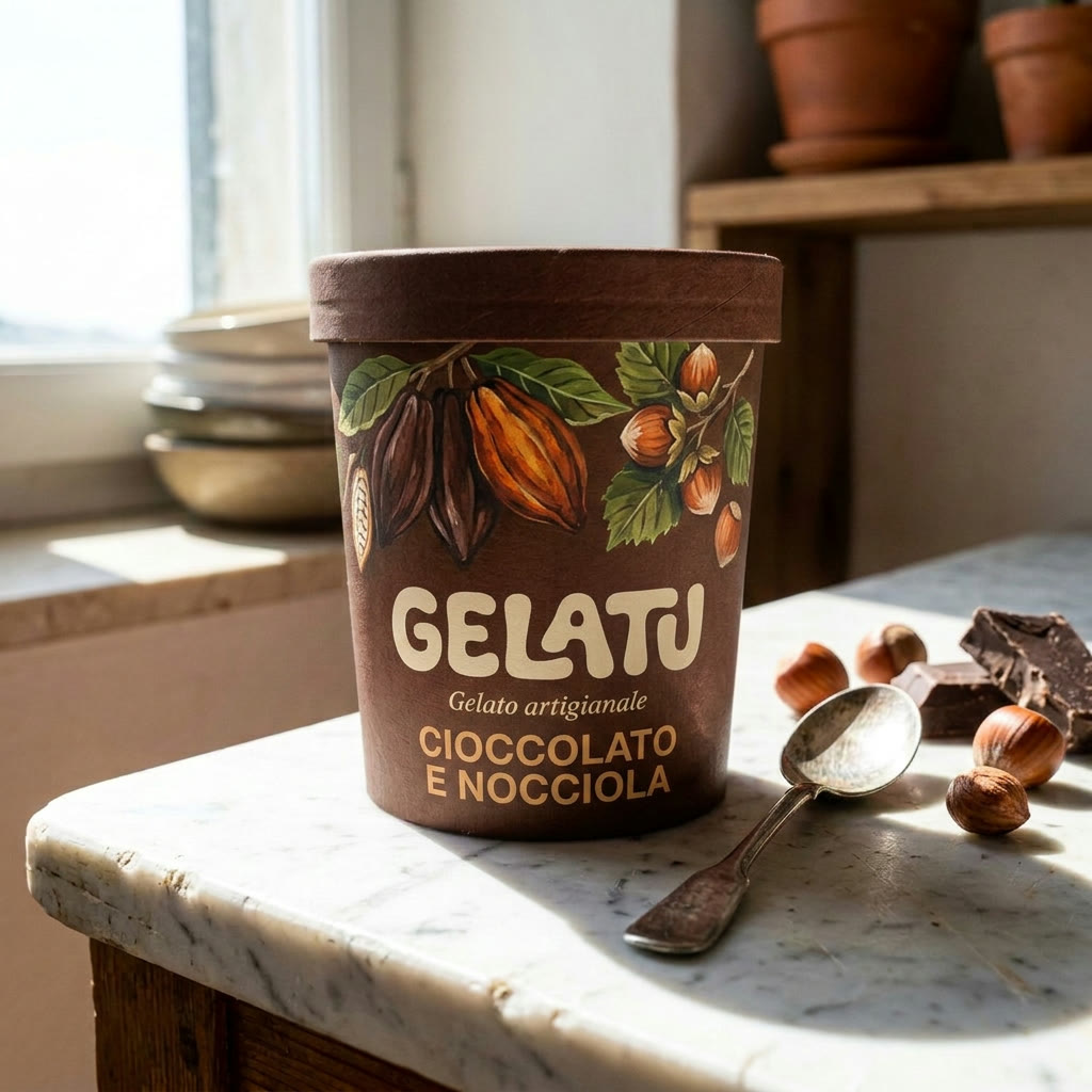 Gelatu cioccolato — packshot pot