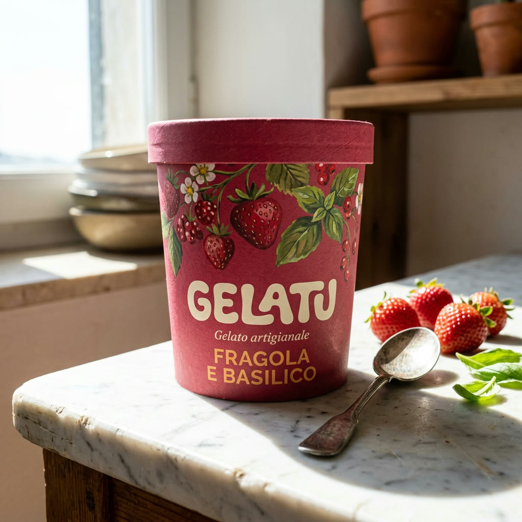 Gelatu fragola — packshot pot