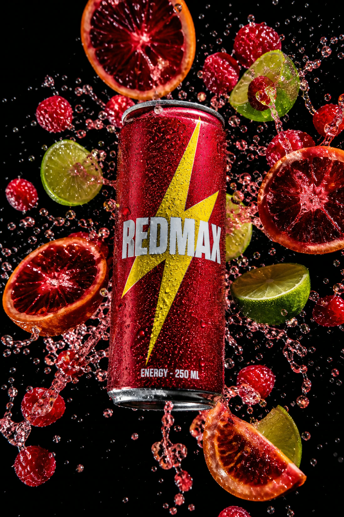 Redmax — packshot canette énergisante