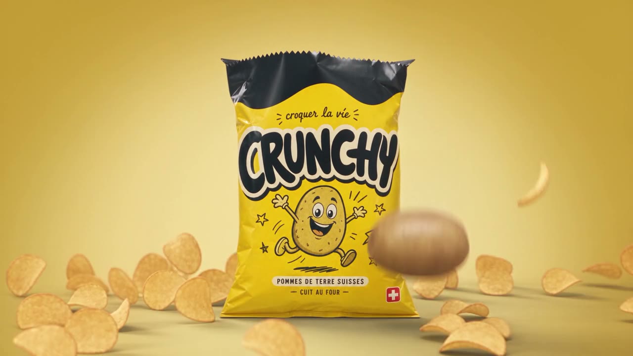 Crunchy — spot TV chips suisses